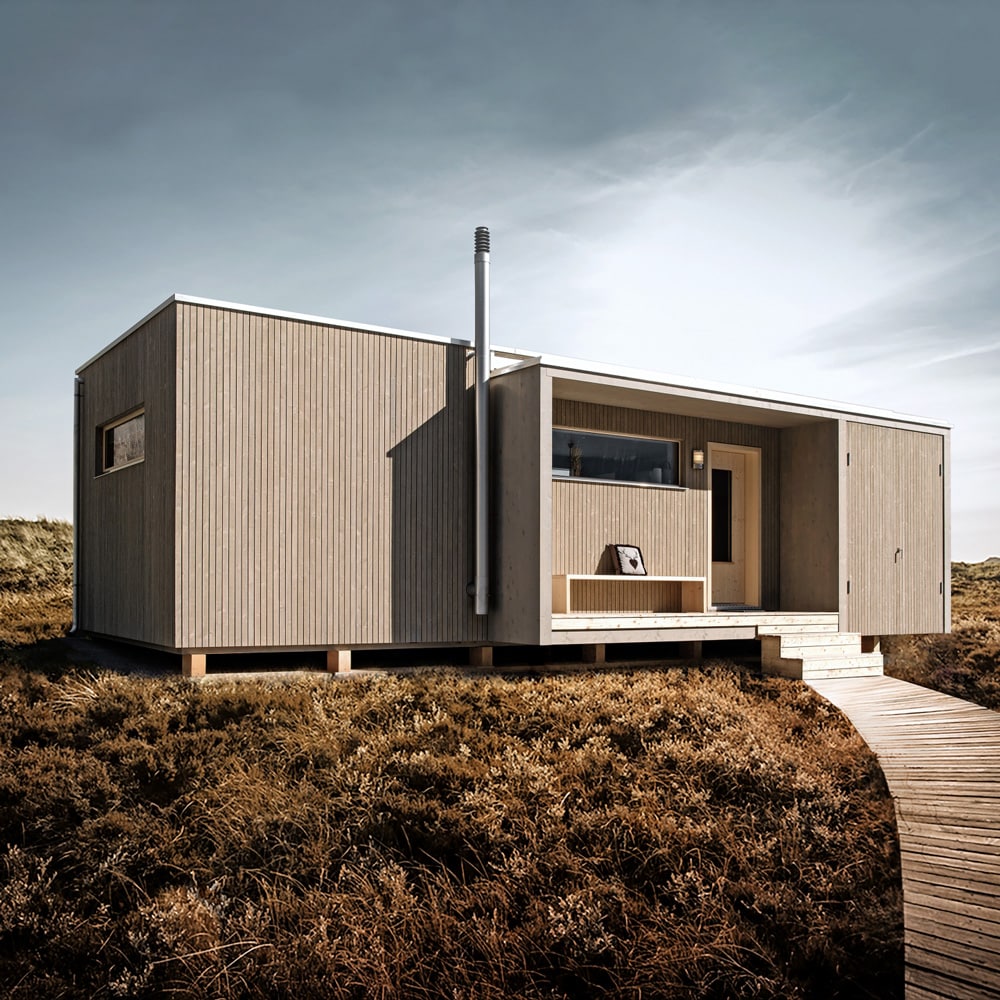 A swiss modular prefabricated house