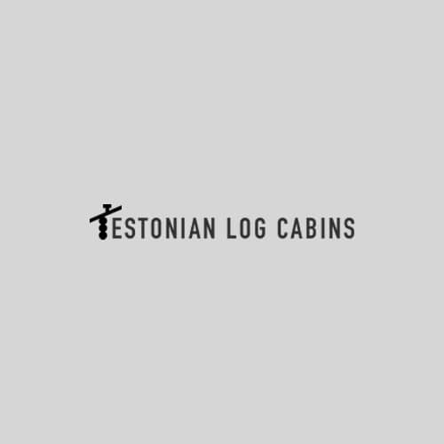 Estonian log cabin logo